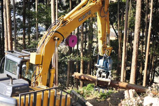 切り出し運搬川上木材5